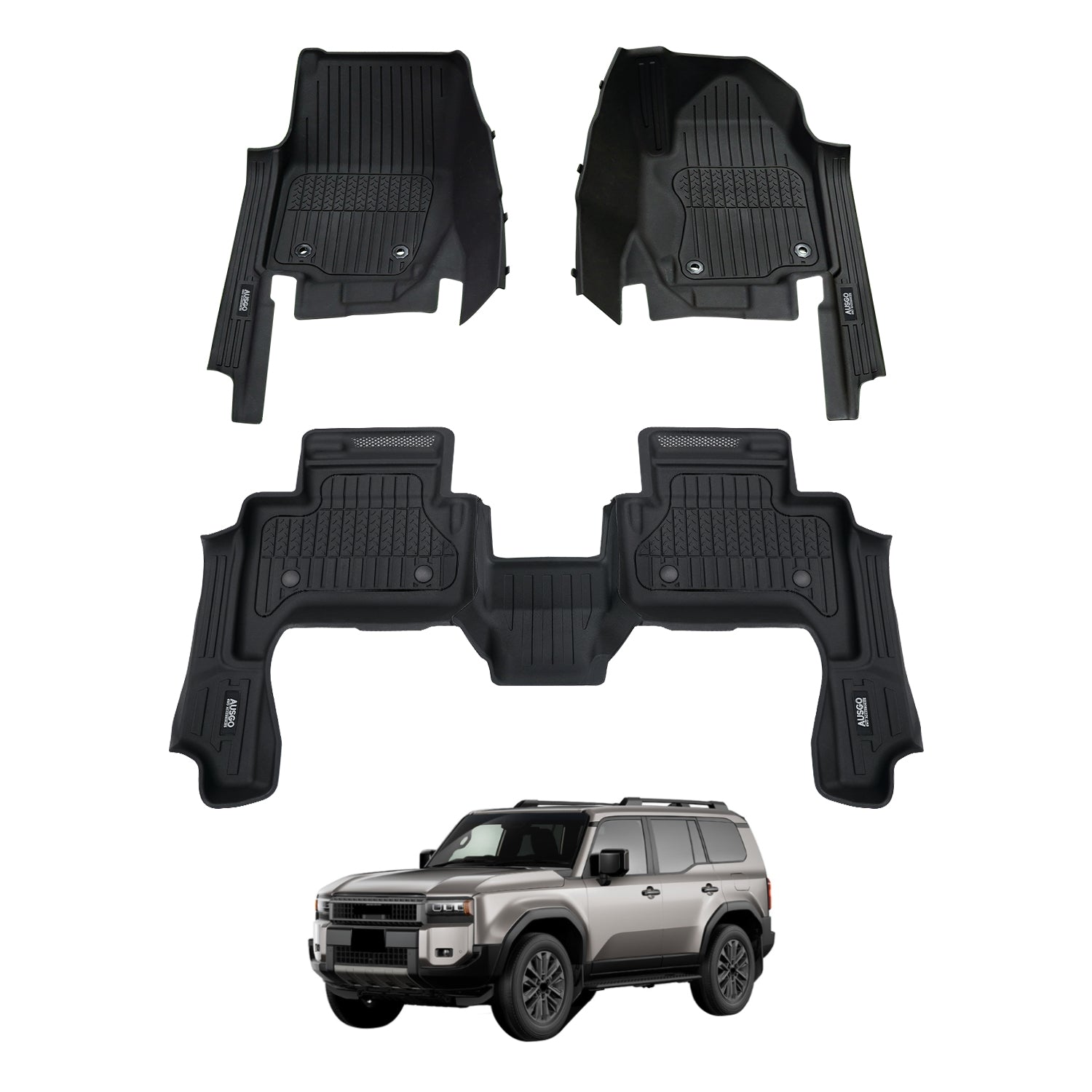 7D Injection Floor Mats for Toyota Land Cruiser Prado 250 Series LC250 2024-Onwards