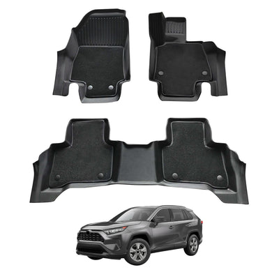 Double-Layer Car Floor Mats for Toyota RAV4 2019-Onwards