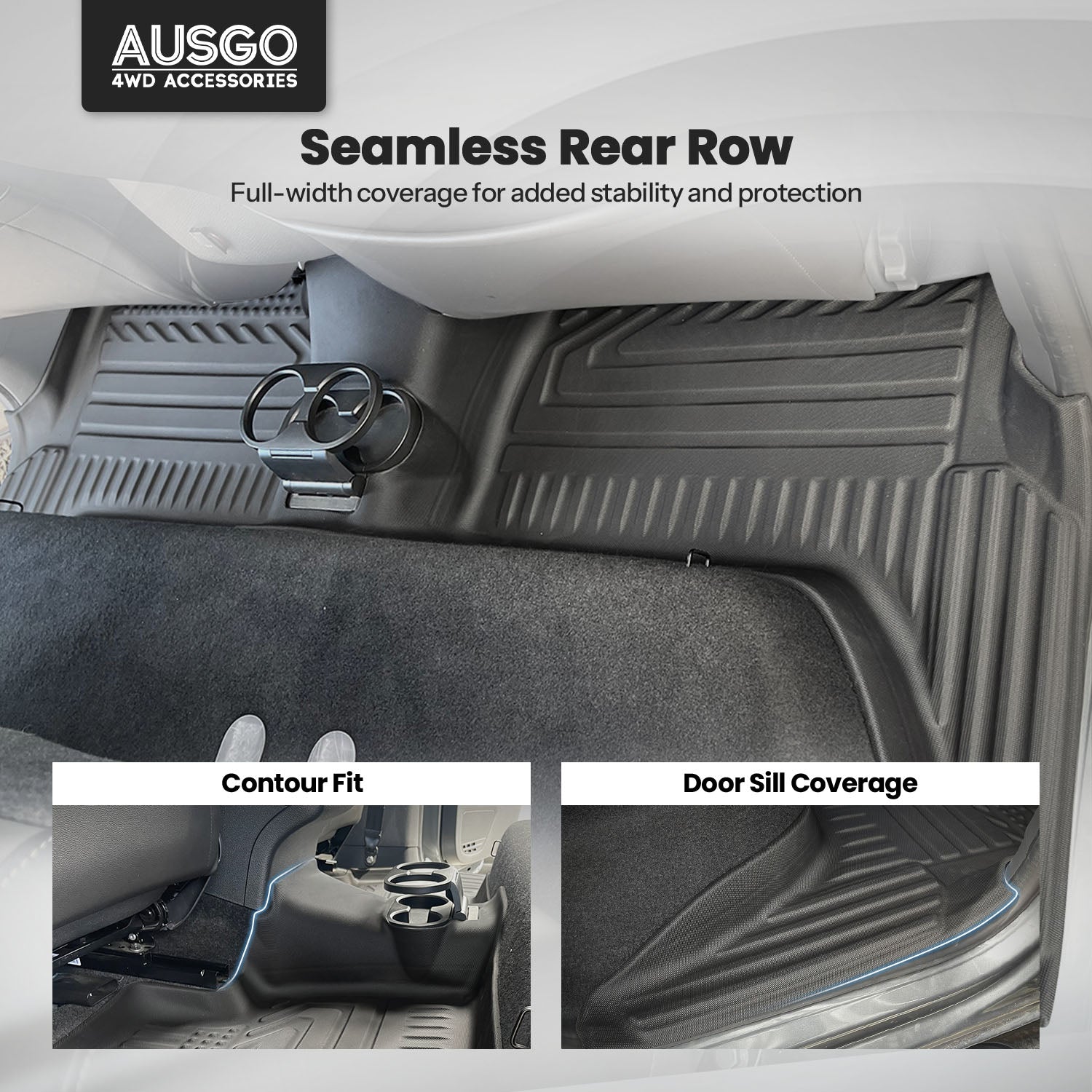 5D Car Floor Mats for Volkswagen Amarok 2H Series Dual Cab 2009-2022
