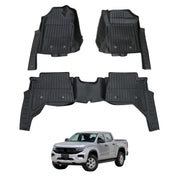 7D Injection Floor Mats for Volkswagen Amarok Next-Gen NF Dual Cab 2023-Onwards