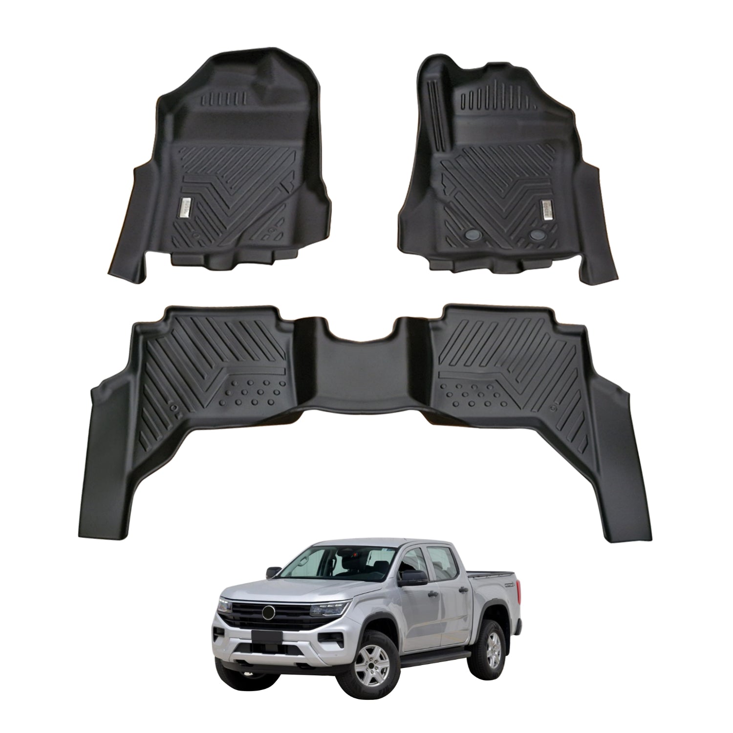 5D Car Floor Mats for Volkswagen Amarok Next-Gen NF Dual Cab 2023-Onwards