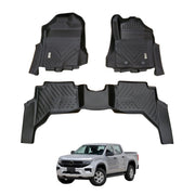5D Car Floor Mats for Volkswagen Amarok Next-Gen NF Dual Cab 2023-Onwards