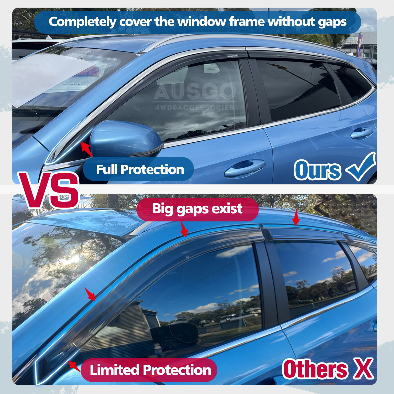 Stainless Trim Weather Shields for Haval Jolion 2021-2024