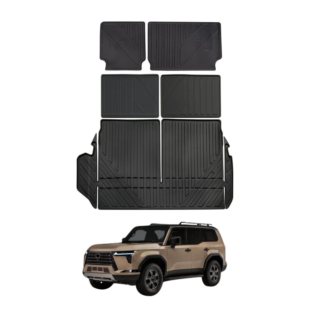 Kick Mats Boot Liner for Lexus GX550 2024-Onwards