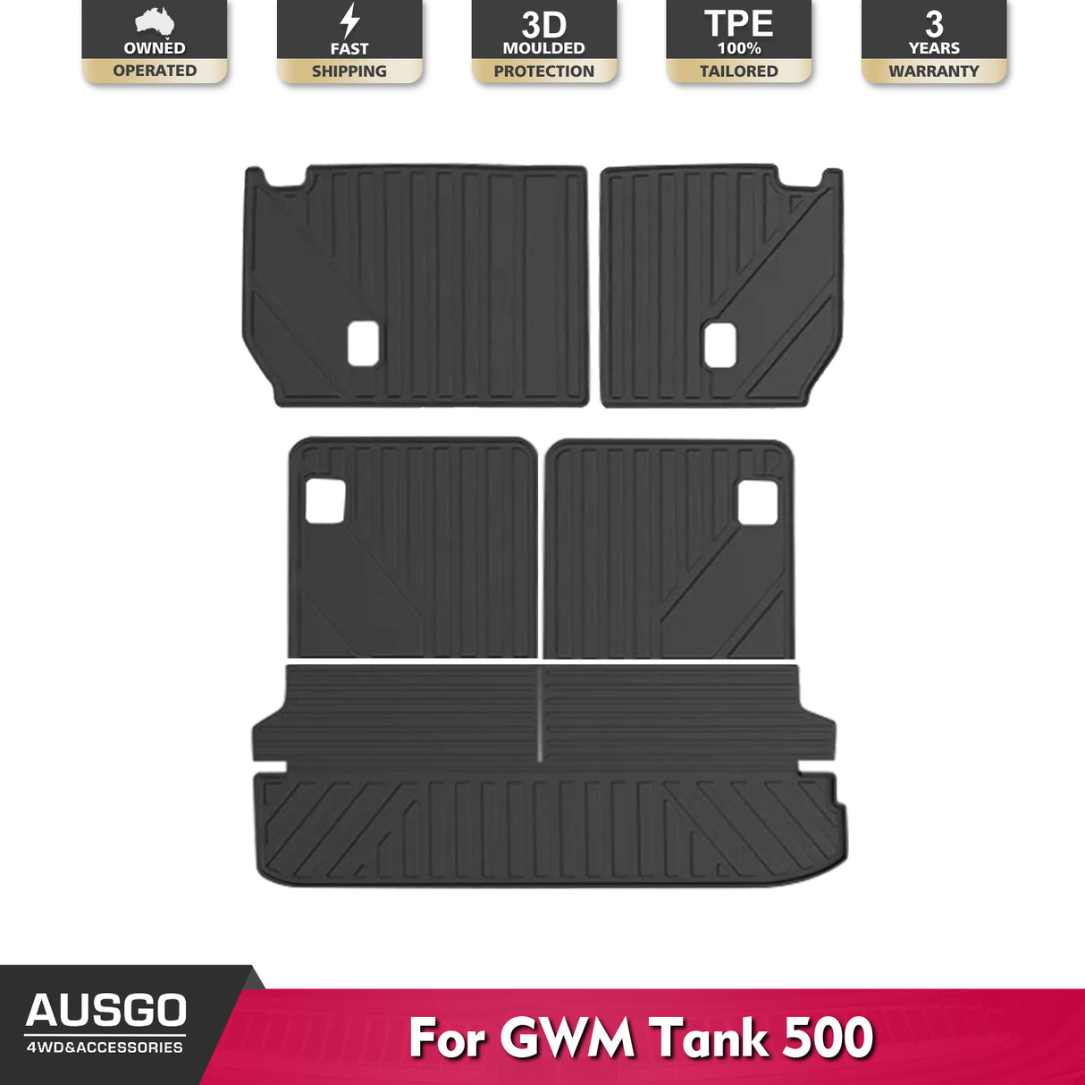 Boot Liner Kick Mats for GWM Tank 500 2024-Onwards