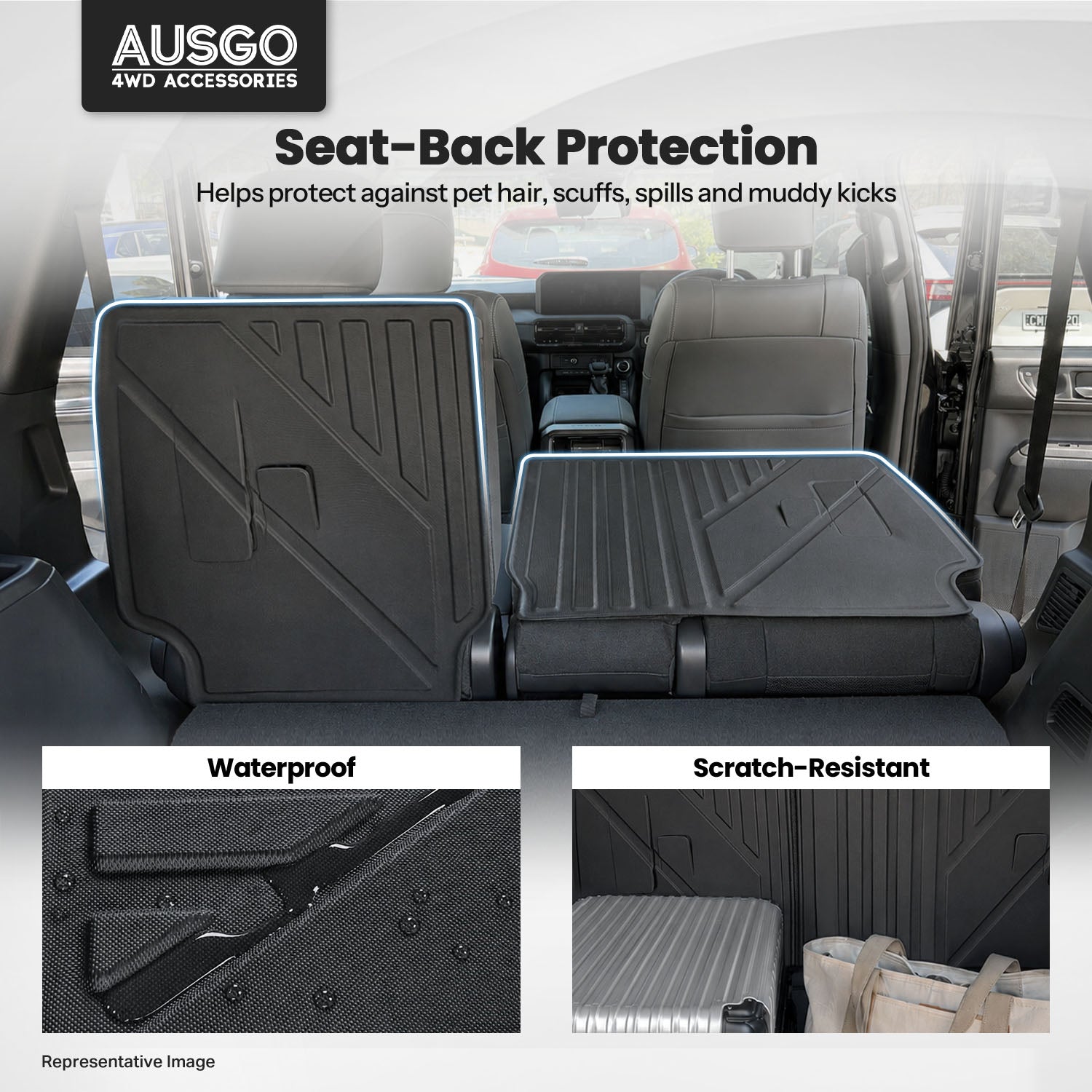 Boot Liner Back Seat Protector for Lexus GX550 2024-Onwards