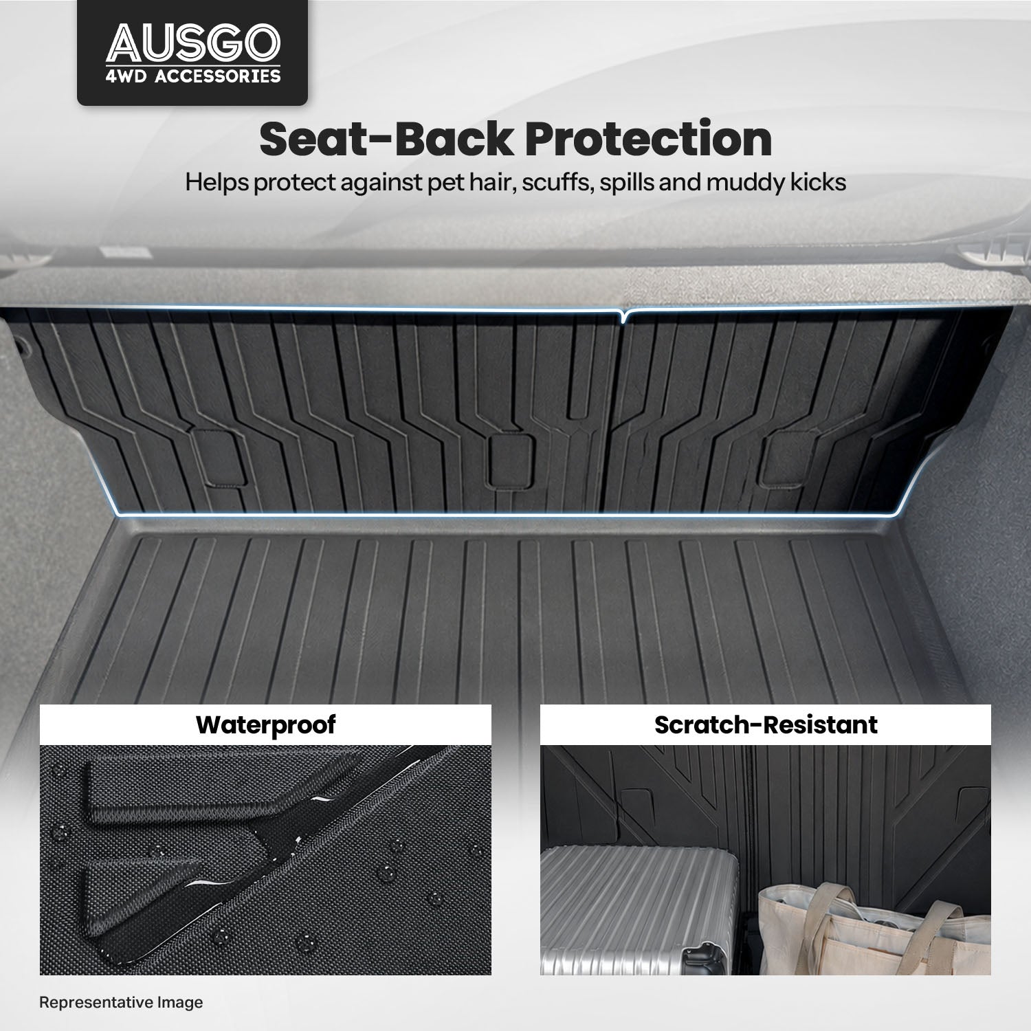 Boot Liner Back Seat Protector for MG MG4 2023-Onwards