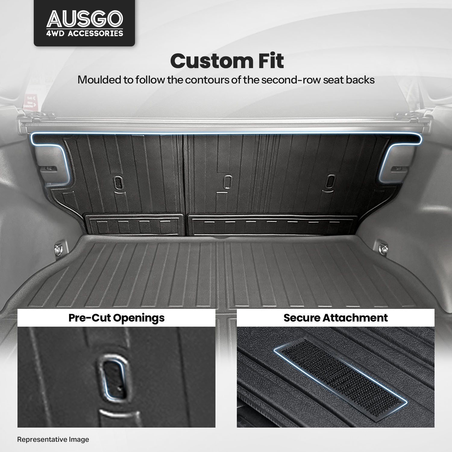 Boot Liner Back Seat Protector for Toyota RAV4 2026-Onwards