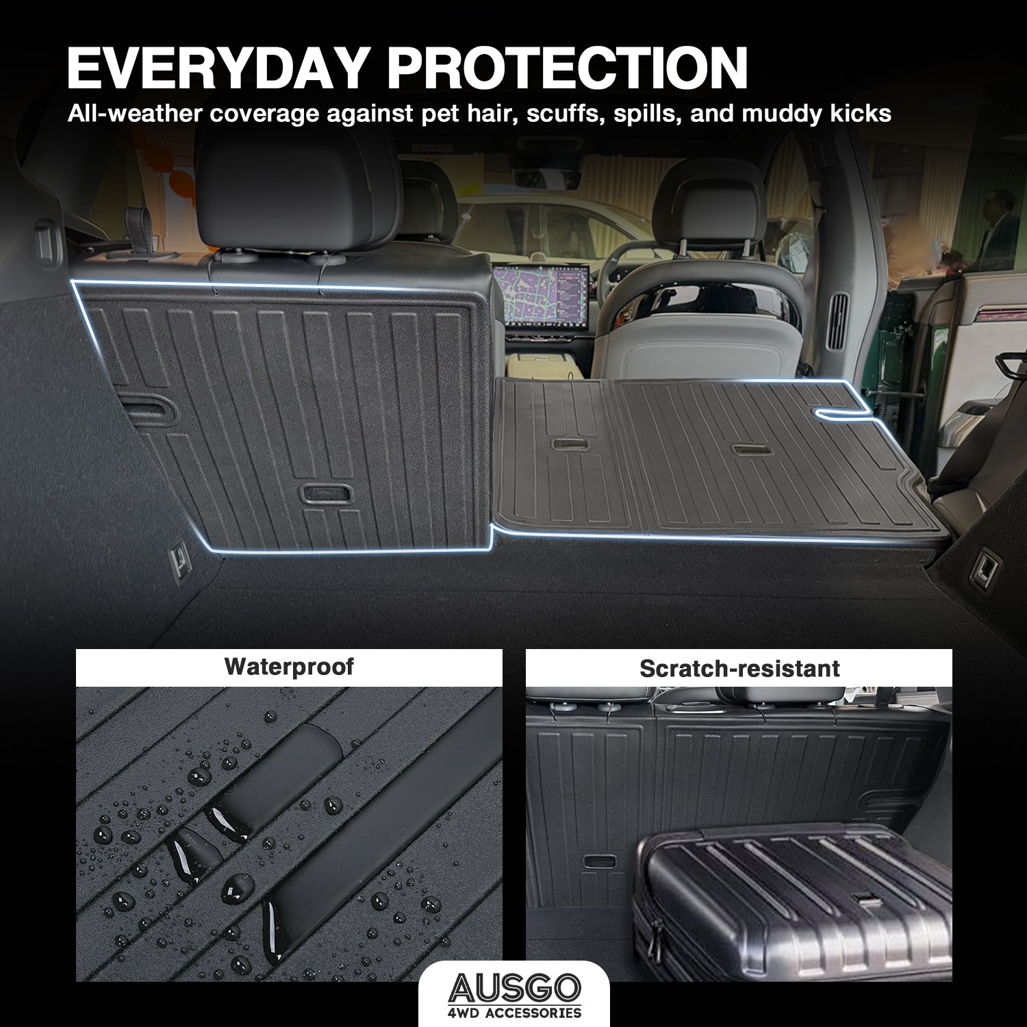 Boot Liner Back Seat Protector for Zeekr 7X 2025-Onwards