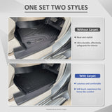 Double-Layer Car Floor Mats for Volkswagen Amarok Next-Gen NF Dual Cab 2023-Onwards Car Mats with Detachable Carpet