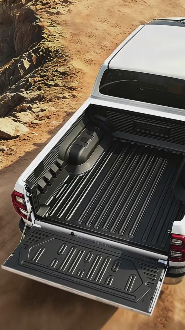 Load video: 5-Piece Ute Tub Liner for Nissan Navara NP300 SL 2022-2025