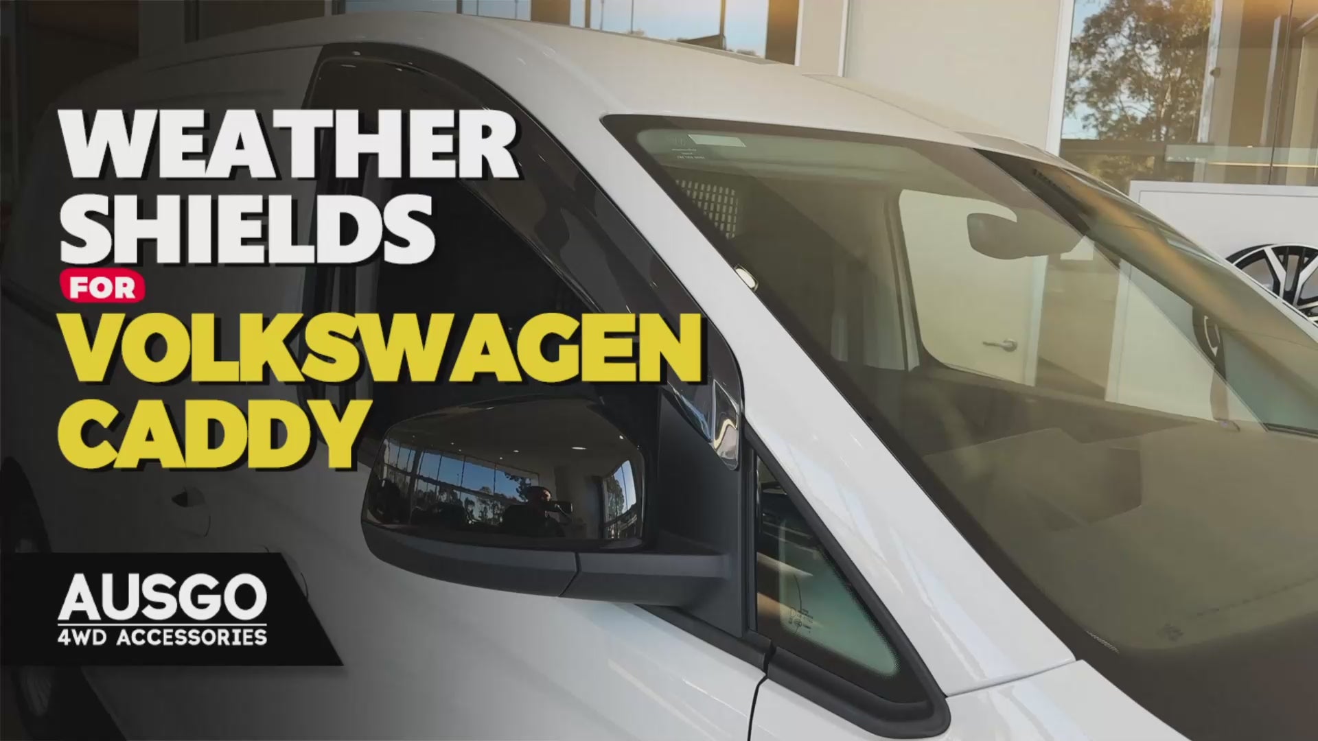 Load video: Luxury Weather Shields for Volkswagen Caddy 2021-Onwards