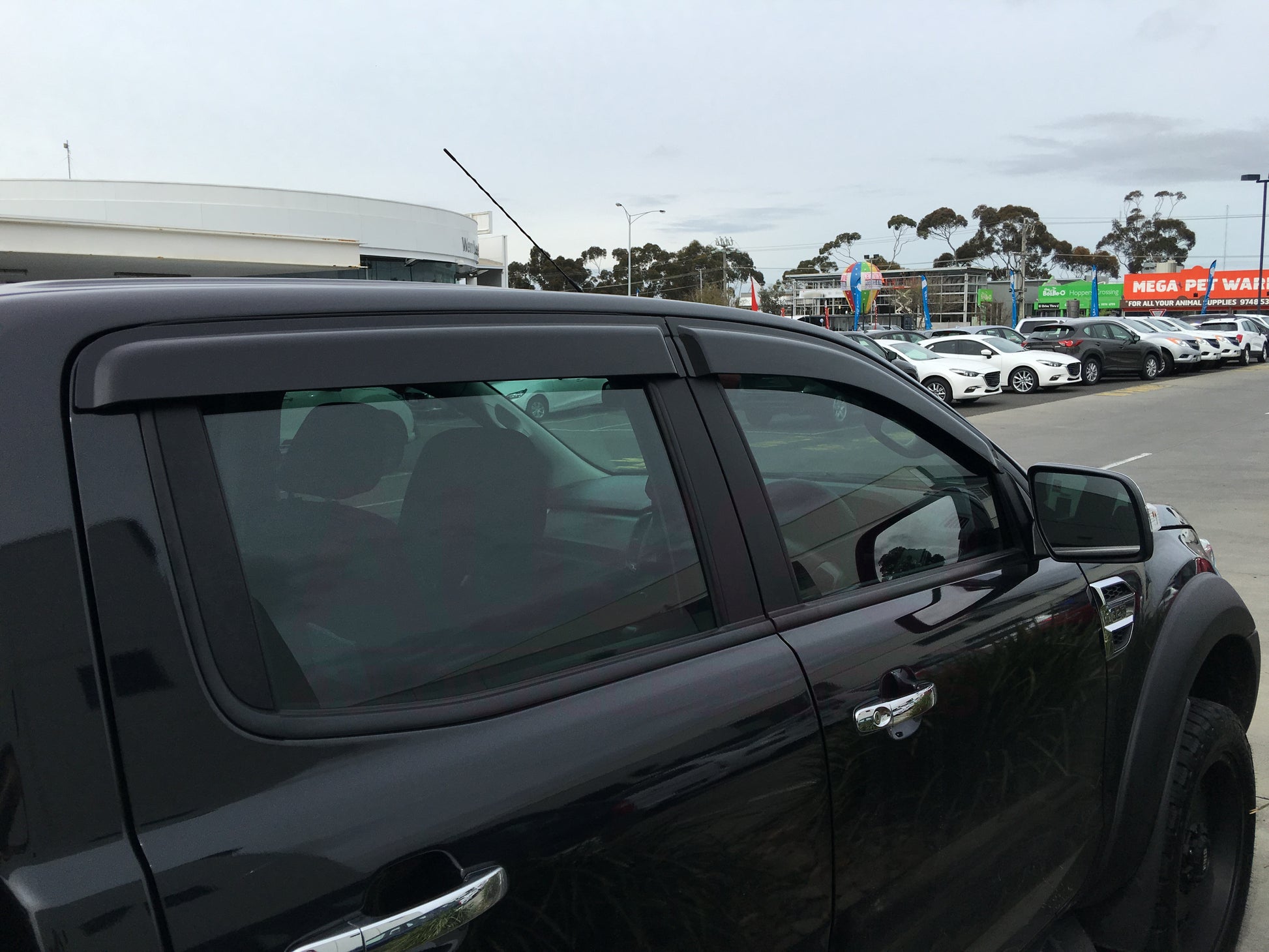 Injection Weather Shields + Bonnet Protector for Ford Ranger Dual Cab 2012-2015