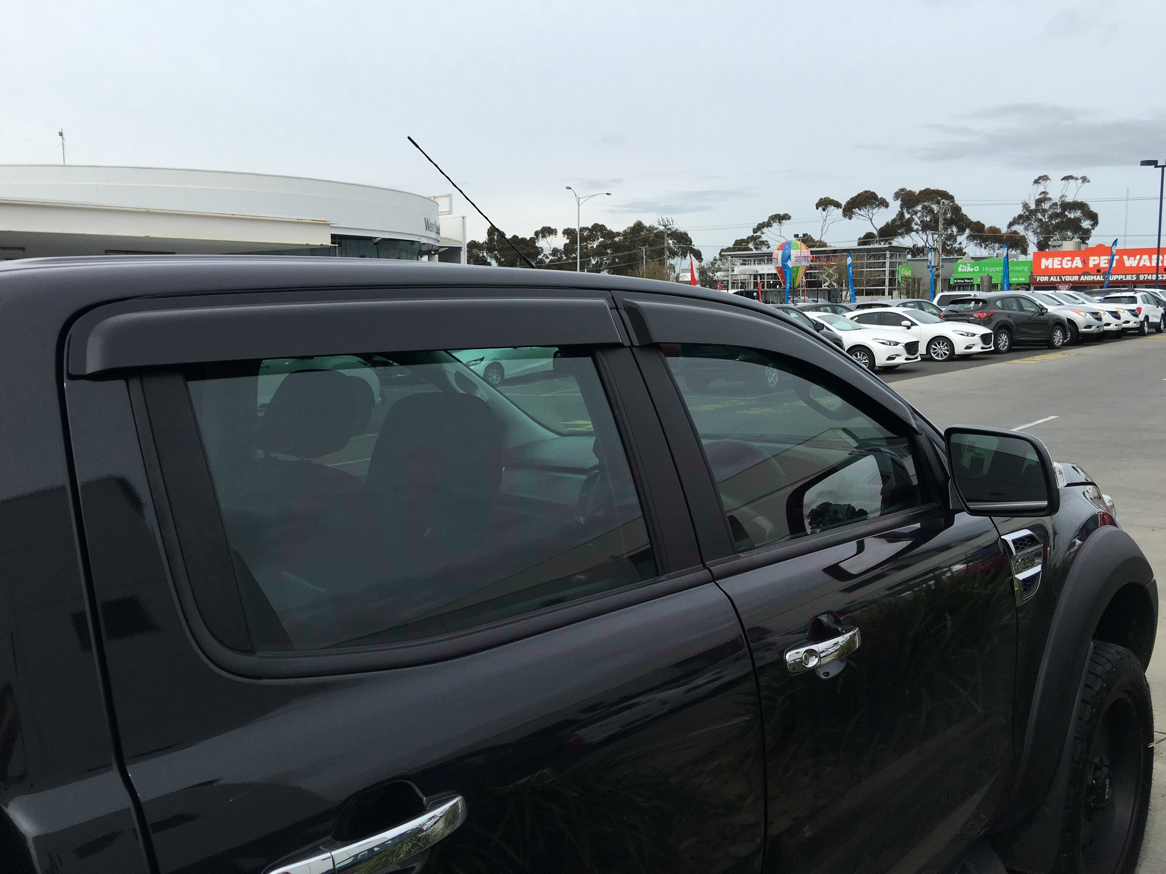 Injection Weather Shields + Bonnet Protector for Ford Ranger Dual Cab 2012-2015