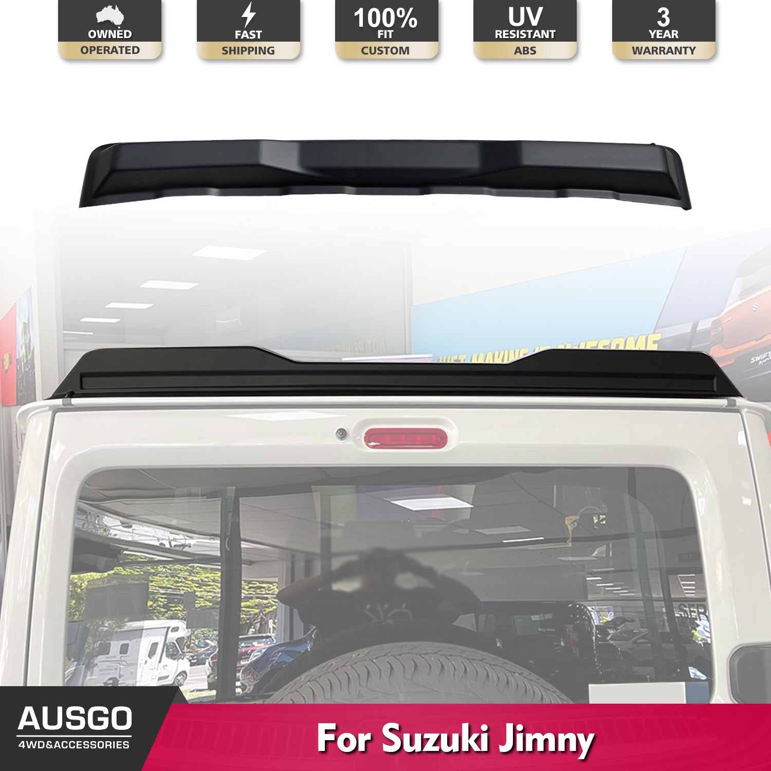 Rear Roof Spoiler for Suzuki Jimny 2018-Onwards