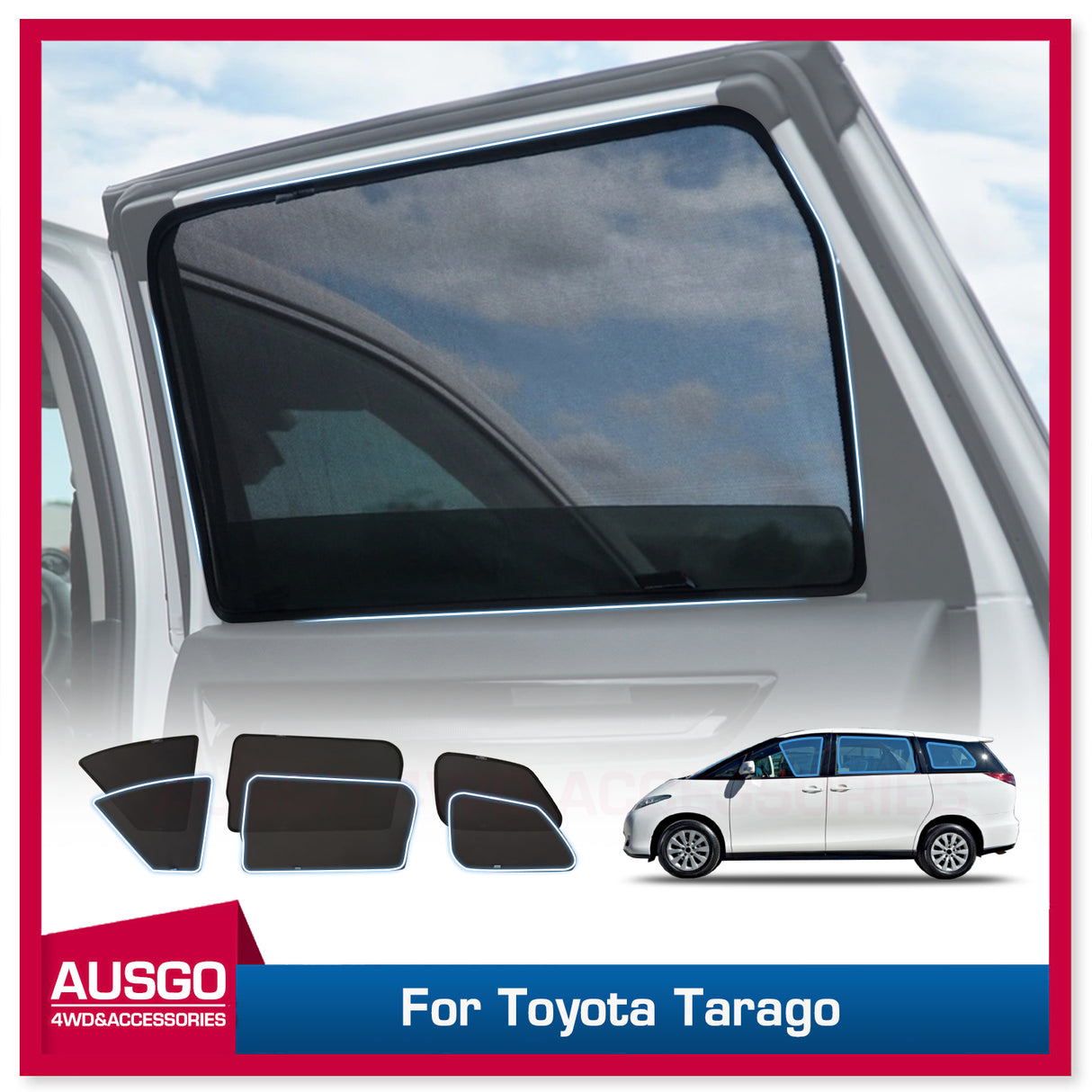 Magnetic Window Sun Shade for Toyota Tarago 2007-Onwards