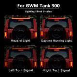 LED Light Rear Roof Spoiler Deflector Spoilers Wing Lip  for GWM TANK 300