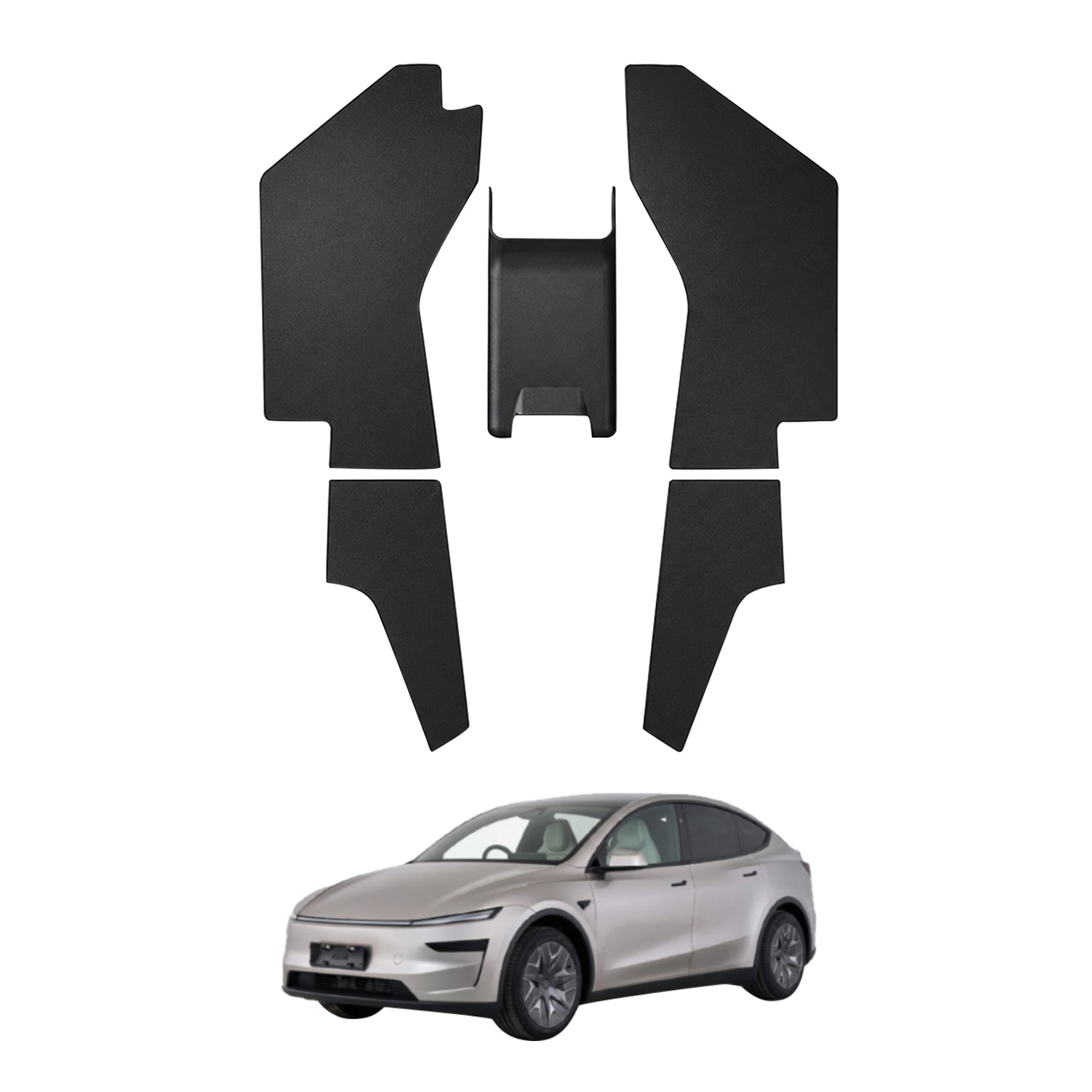 Centre Console Side Kick Protector Mats Tesla Model Y L 6-Seat 2026-Onwards
