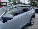 Stainless Trim Weather Shields for Toyota Corolla Cross SUV 2022-Onwards
