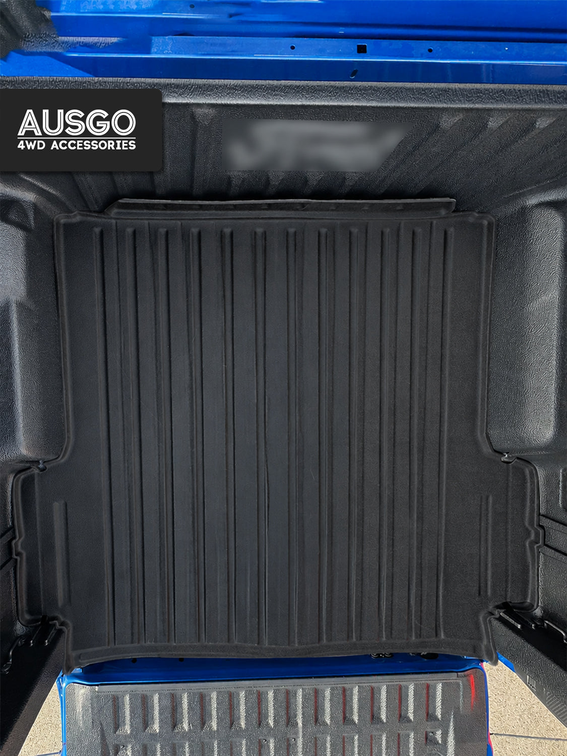 3D TPE Ute Mat for Ford Ranger Dual Cab 2022-Onwards Fitted with Factory Plastic Tub Liner