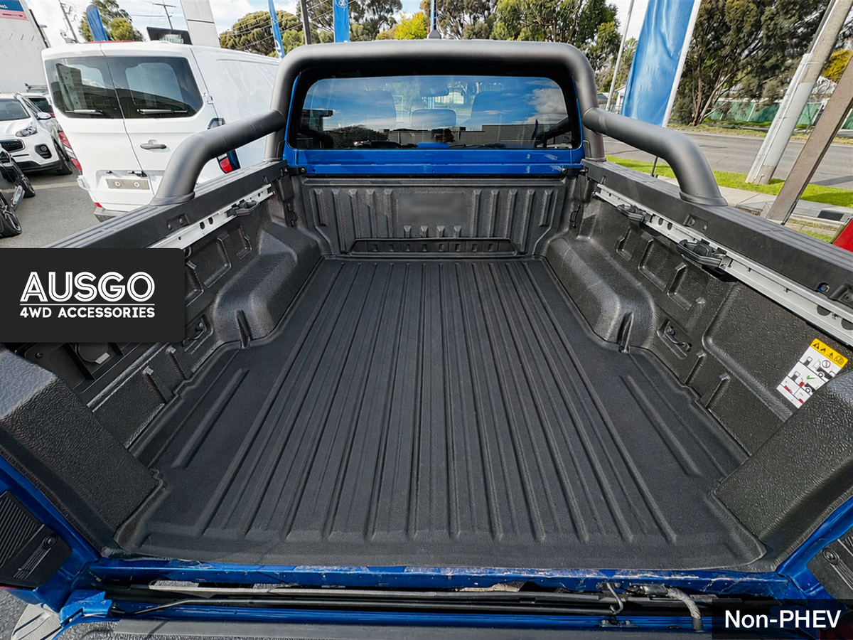3D TPE Ute Mat for Ford Ranger Dual Cab 2022-Onwards Fitted with Factory Plastic Tub Liner