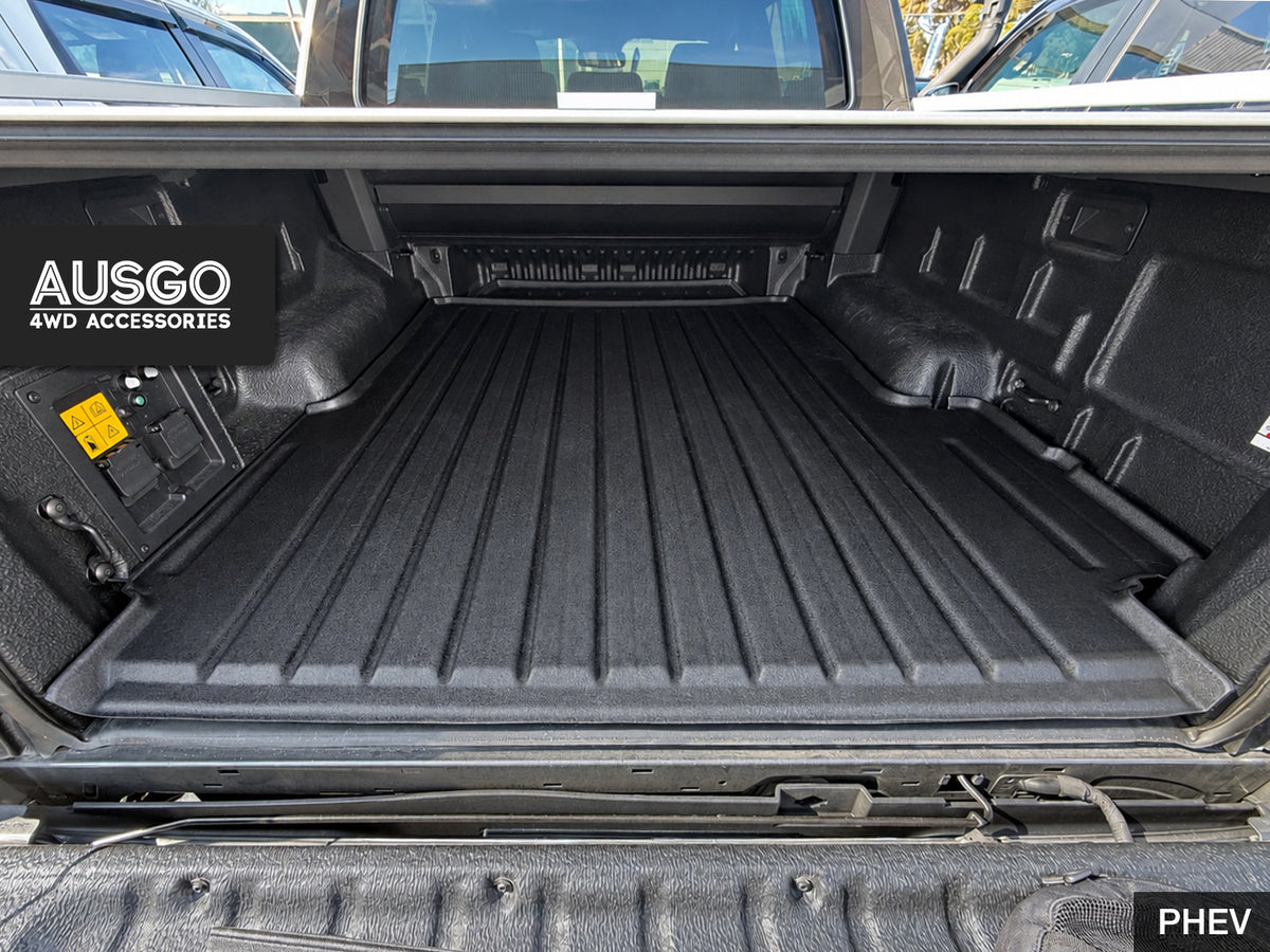 3D TPE Ute Mat for Ford Ranger Dual Cab 2022-Onwards Fitted with Factory Plastic Tub Liner