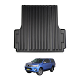 3D TPE Ute Mat for Toyota Hilux Dual Cab 2015-2024 Fitted with Factory Plastic Tub Liner