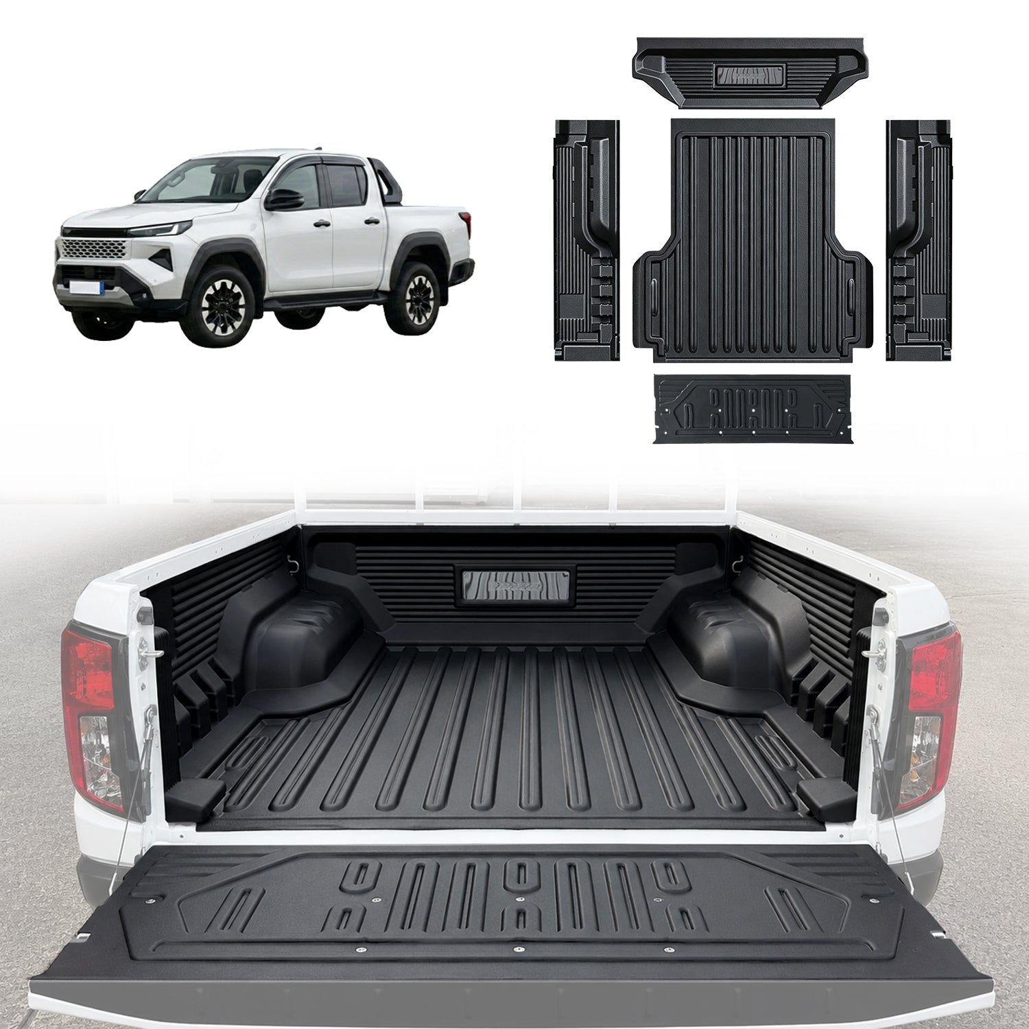 5-Piece Ute Tub Liner for Toyota Hilux Dual Cab 2026-Onwards