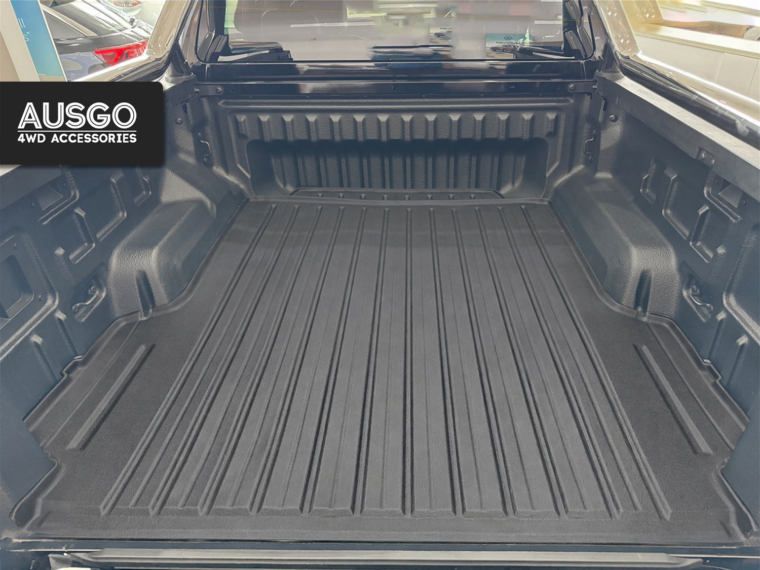 3D TPE Ute Mat for Volkswagen Amarok NF Dual Cab 2023-Onwards Fitted with Factory Plastic Tub Liner