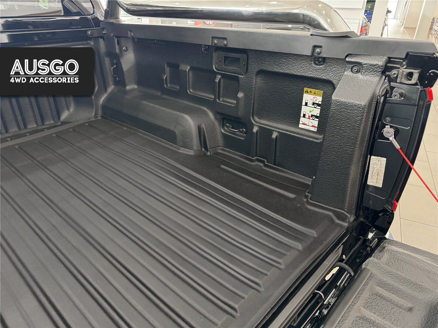 3D TPE Ute Mat for Volkswagen Amarok NF Dual Cab 2023-Onwards Fitted with Factory Plastic Tub Liner
