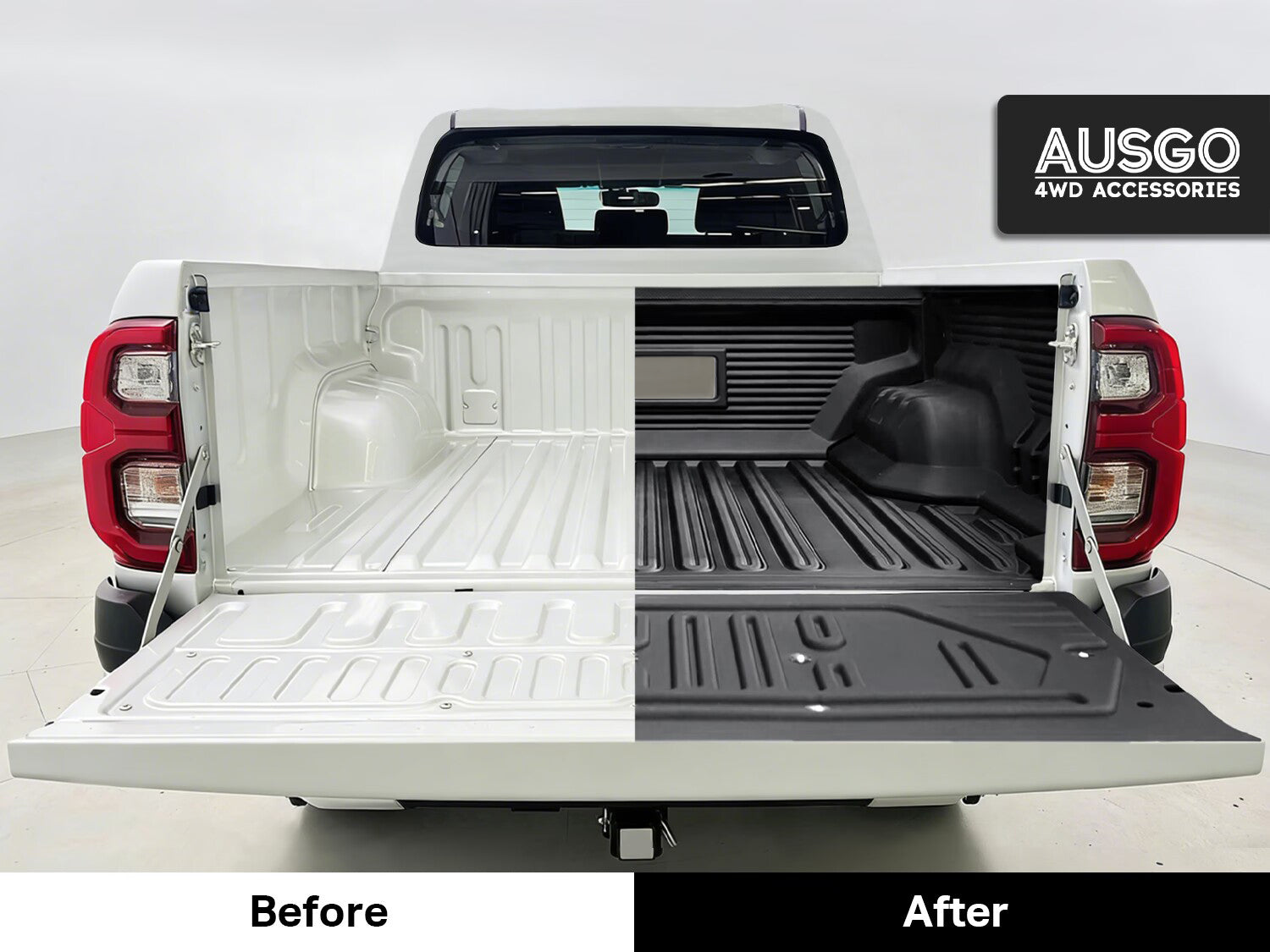 5-Piece Ute Tub Liner for Toyota Hilux Dual Cab 2015-Current (Bare Tub Only)