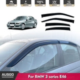 Luxury Weather Shields for BMW 3 series E46 Sedan 1998-2006