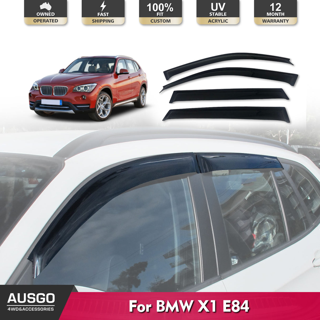 Weather Shields for BMW X1 E84 2010-2015