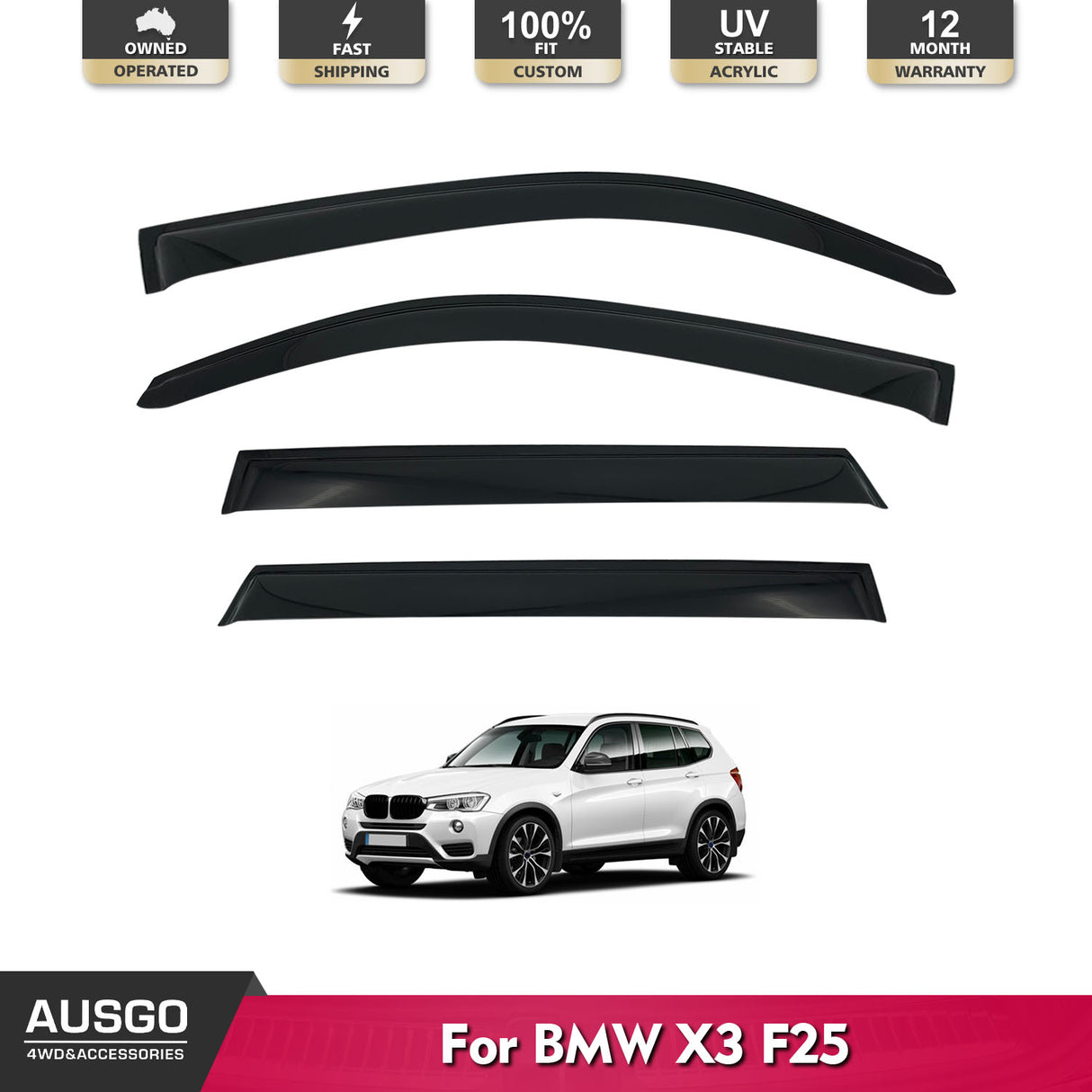 Weather Shields for BMW X3 F25 2011-2017