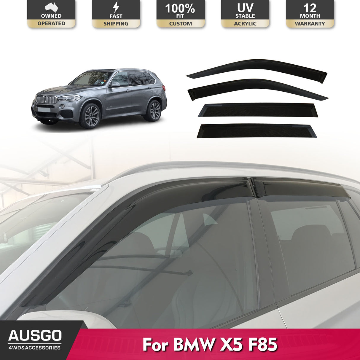 Weather Shields for BMW X5 F85 2015-2017