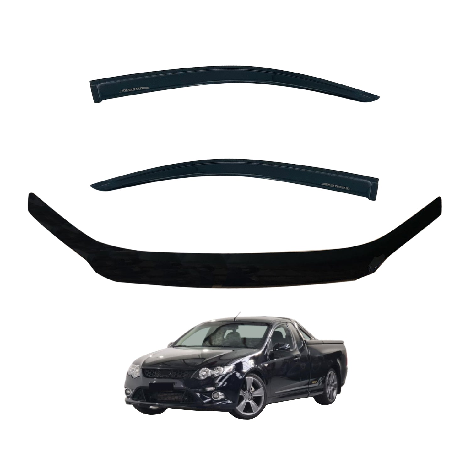 Weather Shields + Bonnet Protector for Ford Falcon FG 2008-2014