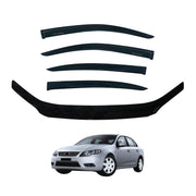 Luxury Weather Shields + Bonnet Protector for Ford Falcon FG 2008-2014