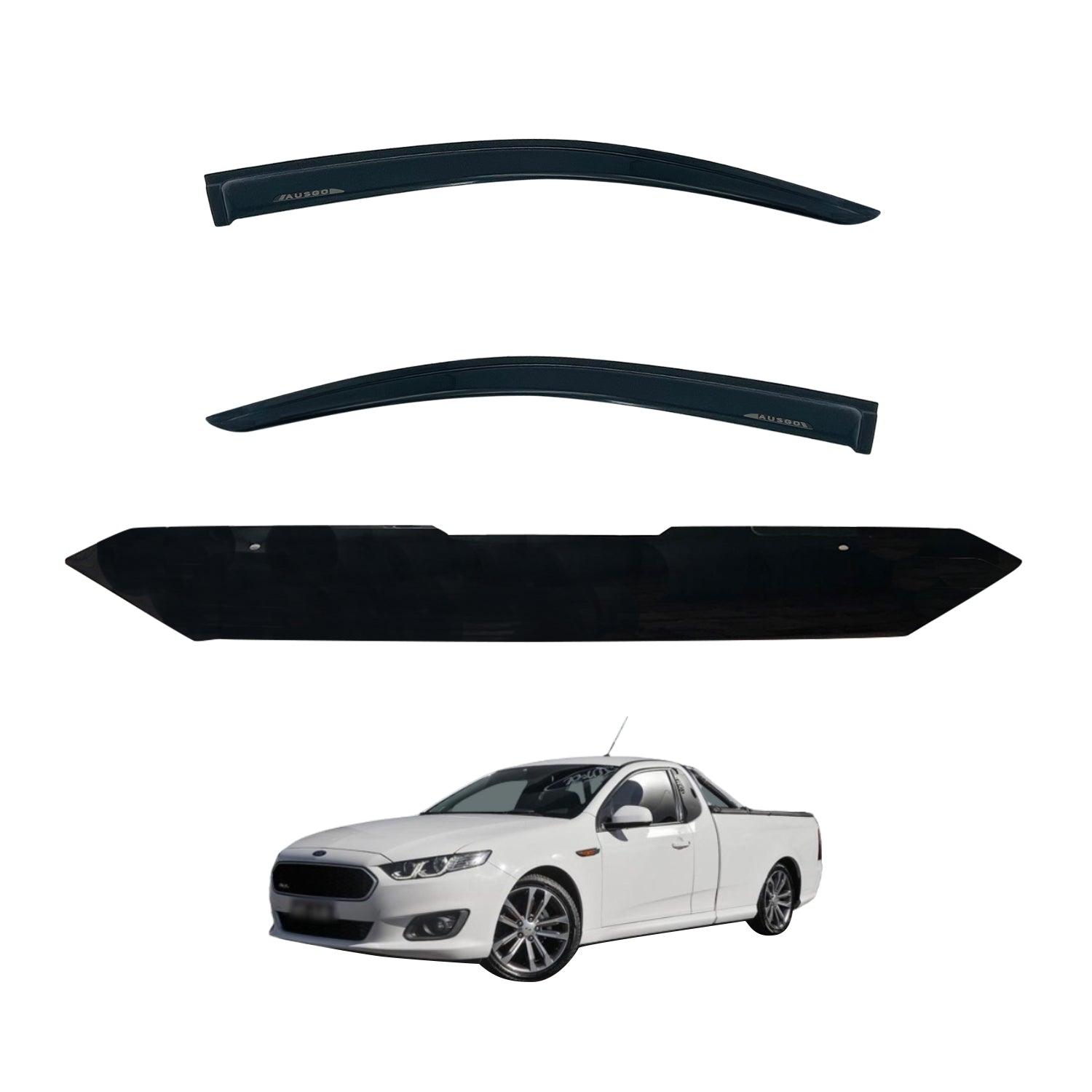 Weather Shields + Bonnet Protector for Ford Falcon FG-X 2014-2016