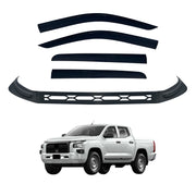 Injection Weather Shields + Bonnet Protector for Mitsubishi Triton MV Dual Cab 2024-Onwards