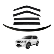 Luxury Weather Shields + Bonnet Protector for Nissan Patrol Y62 2012-2019