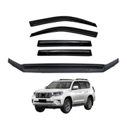 Luxury Weather Shields + Bonnet Protector for Toyota Land Cruiser Prado 150 Series 2018-2024