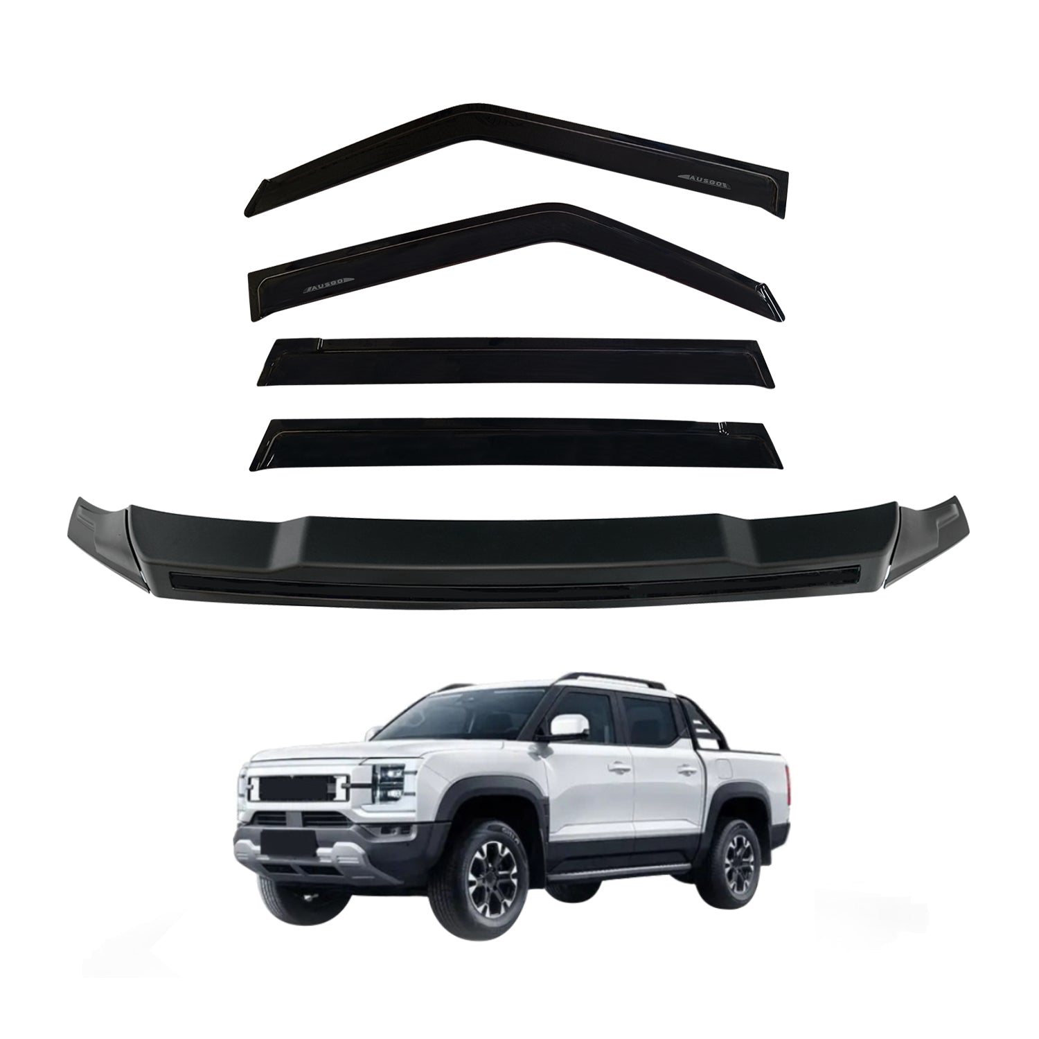 Weather Shields + Bonnet Protector for BYD Shark 6 2024-Onwards
