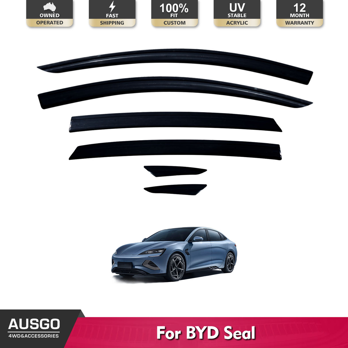 Luxury Weather Shields for BYD Seal 2022-Onwards