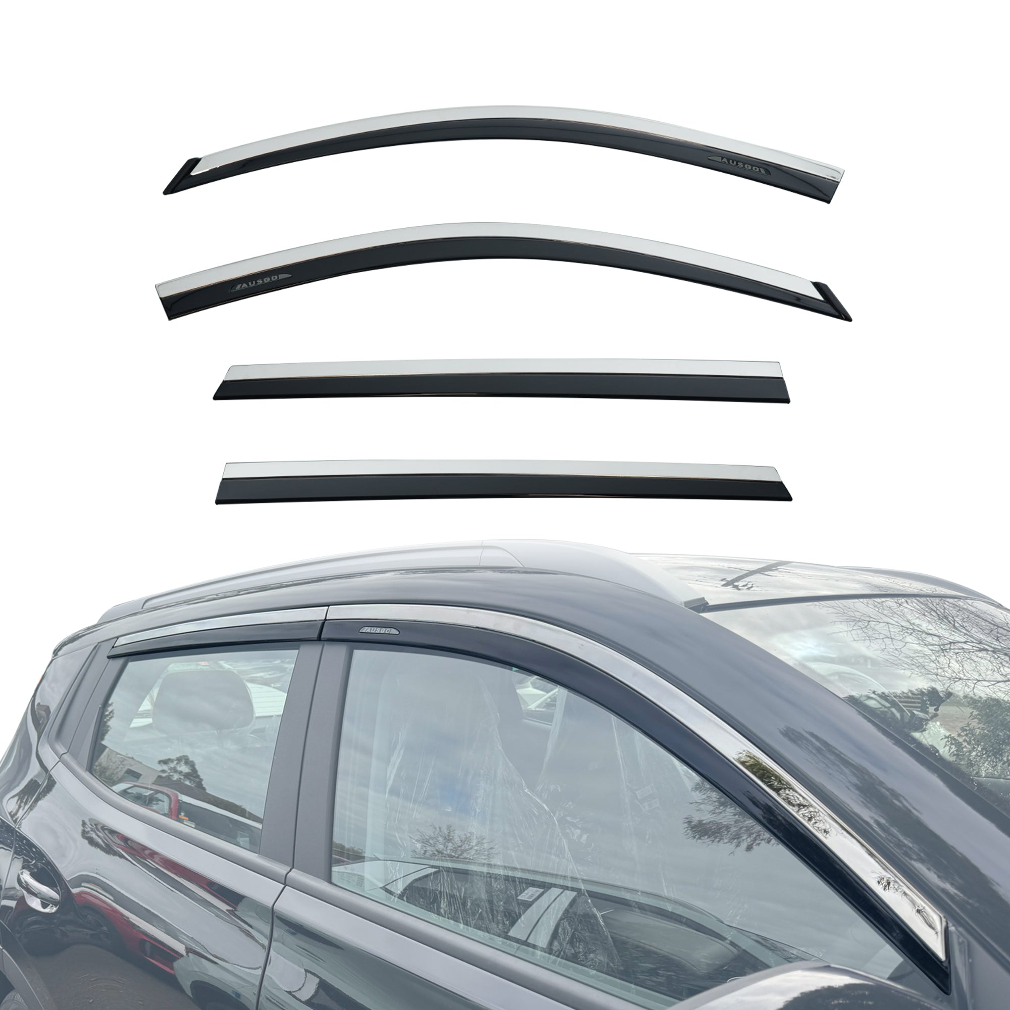 Stainless Trim Weather Shields for Chery Tiggo 4 Pro 2024-Onwards