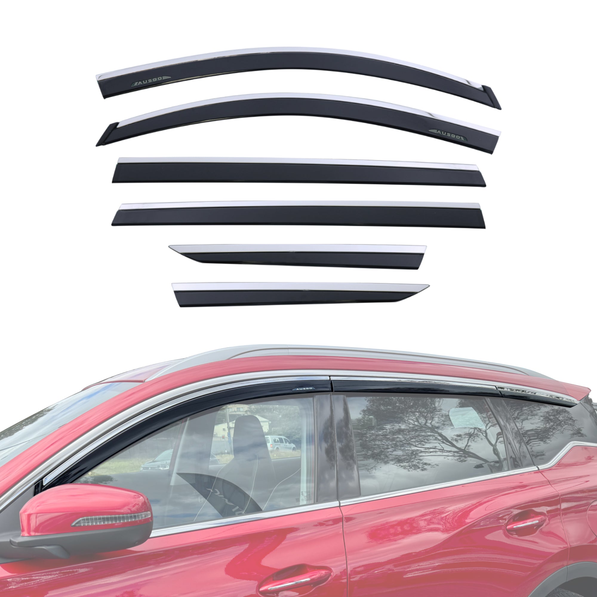 Stainless Trim Weather Shields for Chery Tiggo 7 Pro 2023-Onwards