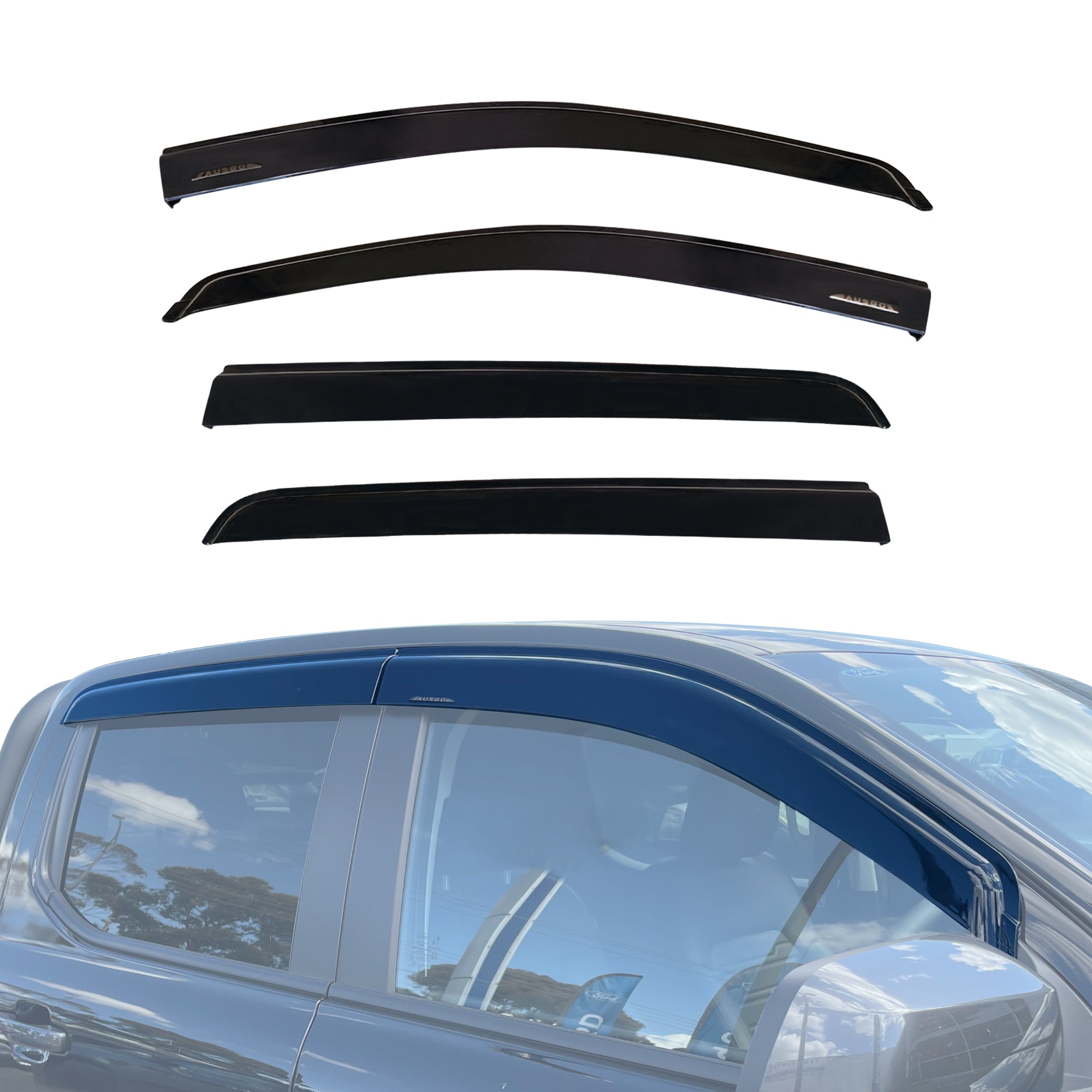 Injection Weather Shields for Ford Ranger Super Duty Dual Cab 2026-Onwards