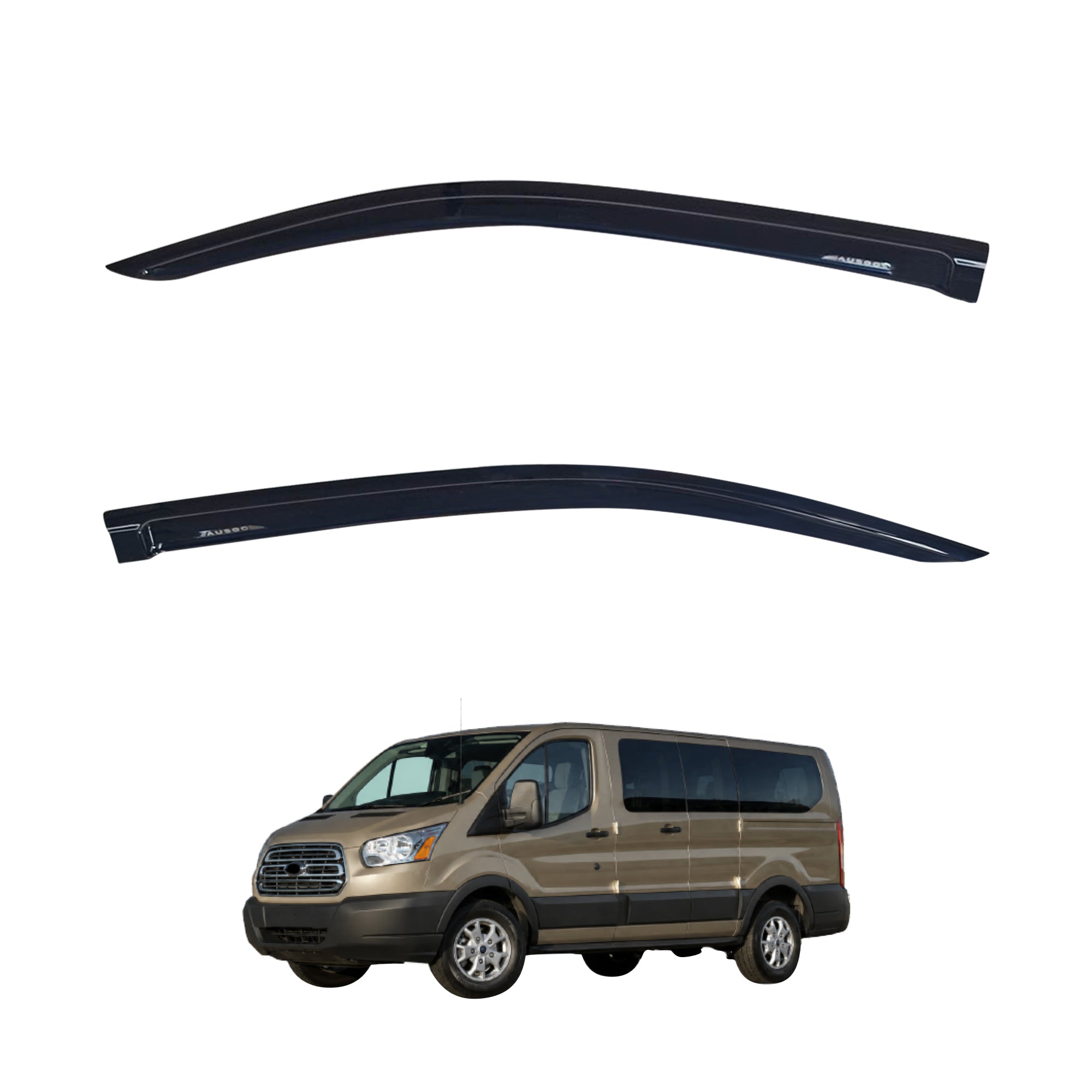 Luxury Weather Shields for Ford Transit VO Series 2014-Onwards