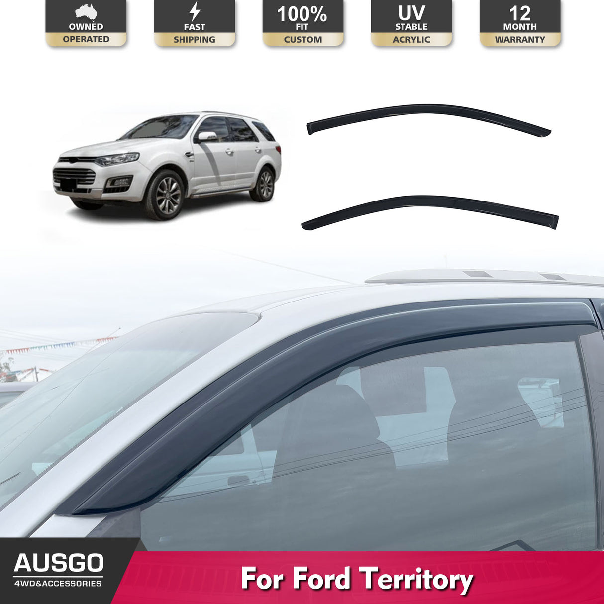 Luxury Weather Shields for Ford Territory 2004-2016