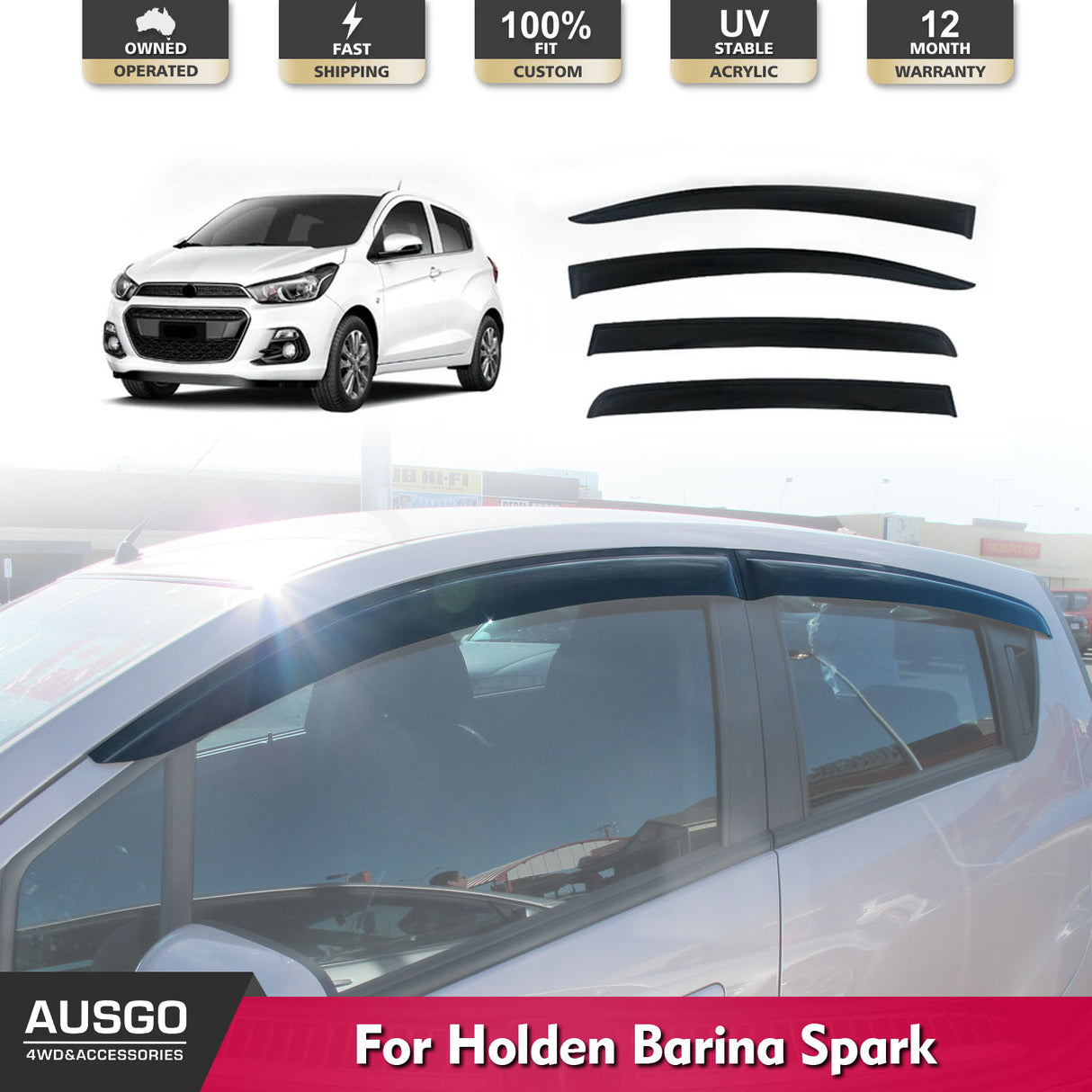 Weather Shields for Holden Barina Spark MJ Series