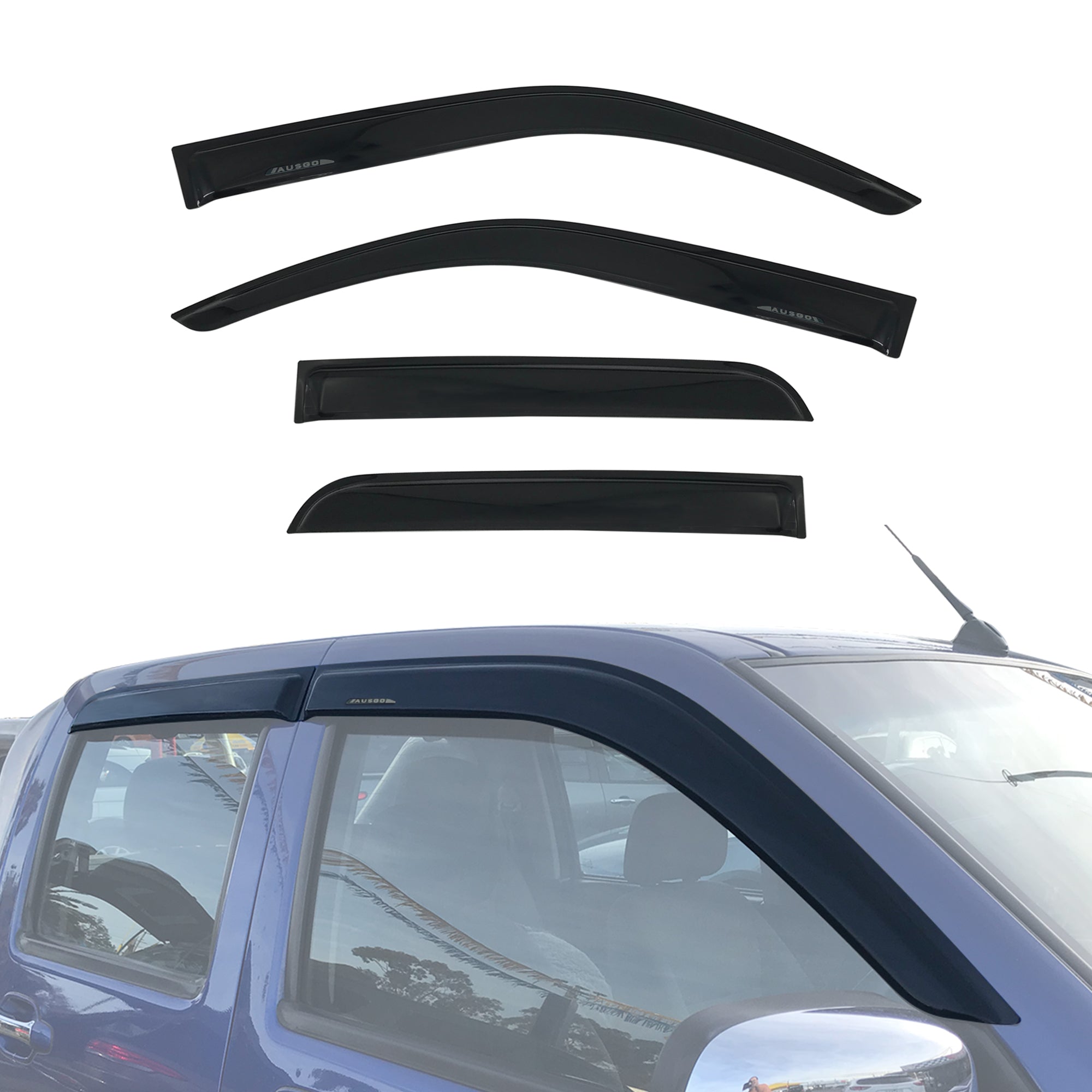 Luxury Weather Shields for Holden Colorado RC Series Dual Cab 2008-2012